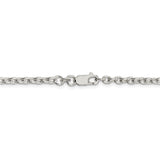 Sterling Silver 3.5mm Cable Chain-WBC-QCL100-36