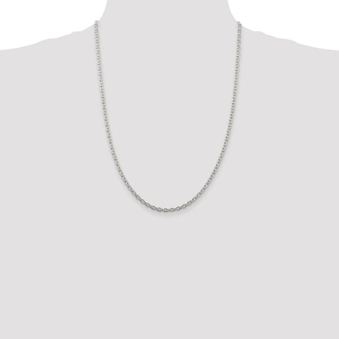 Sterling Silver 3.5mm Cable Chain-WBC-QCL100-24