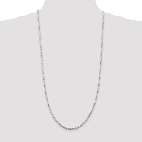 Sterling Silver 3.5mm Cable Chain-WBC-QCL100-30