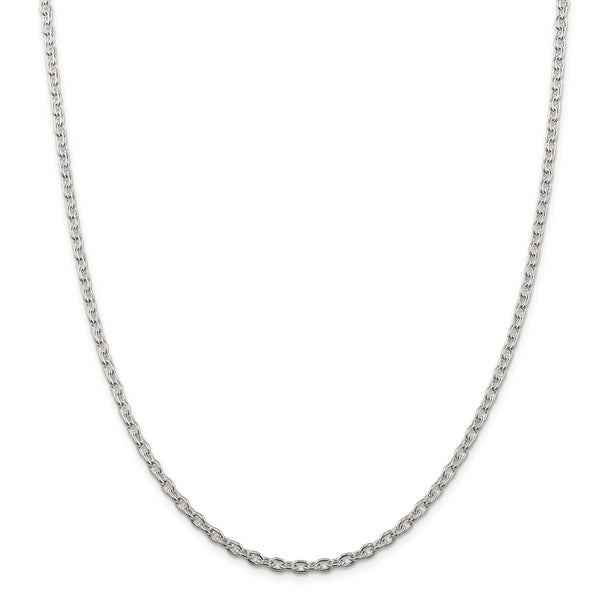 Sterling Silver 3.5mm Cable Chain-WBC-QCL100-36