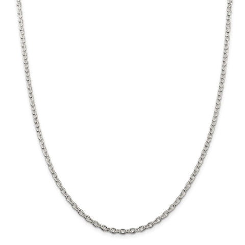 Sterling Silver 3.5mm Cable Chain-WBC-QCL100-36