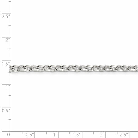 Sterling Silver 4.5mm Cable Chain-WBC-QCL120-22