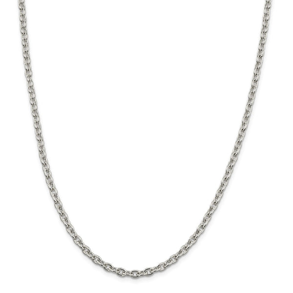 Sterling Silver 4.5mm Cable Chain-WBC-QCL120-22