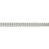 Sterling Silver 7.25mm Polished Domed Curb Chain-WBC-QDB200-22