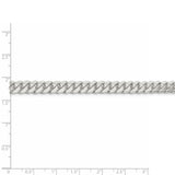 Sterling Silver 7.25mm Polished Domed Curb Chain-WBC-QDB200-20