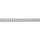 Sterling Silver 7.8mm Polished Domed Curb Chain-WBC-QDB220-8