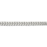 Sterling Silver 7.8mm Polished Domed Curb Chain-WBC-QDB220-22