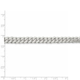 Sterling Silver 7.8mm Polished Domed Curb Chain-WBC-QDB220-26