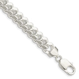 Sterling Silver 9mm Polished Domed Curb Chain-WBC-QDB250-8