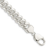 Sterling Silver 10.5mm Polished Domed Curb Chain-WBC-QDB300-9