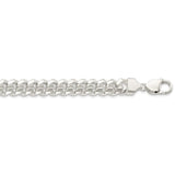 Sterling Silver 10.5mm Polished Domed Curb Chain-WBC-QDB300-24