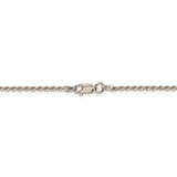 Sterling Silver 1.7mm Diamond-cut Rope Chain-WBC-QDC025-36