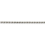 Sterling Silver 2.25mm Diamond-cut Rope Chain-WBC-QDC050-24