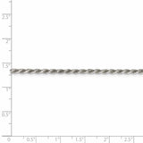 Sterling Silver 2.25mm Diamond-cut Rope Chain-WBC-QDC050-24