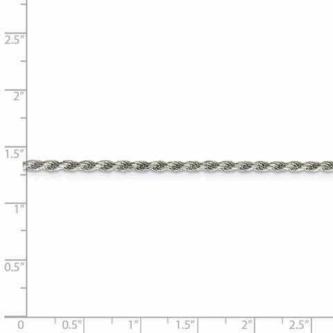 Sterling Silver 2.25mm Diamond-cut Rope Chain-WBC-QDC050-42