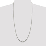 Sterling Silver 2.25mm Diamond-cut Rope Chain-WBC-QDC050-30