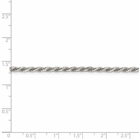 Sterling Silver 2.5mm Diamond-cut Rope Chain-WBC-QDC055-36