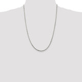 Sterling Silver 2.5mm Diamond-cut Rope Chain-WBC-QDC055-24