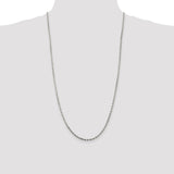 Sterling Silver 2.5mm Diamond-cut Rope Chain-WBC-QDC055-28