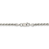 Sterling Silver 2.75mm Diamond-cut Rope Chain-WBC-QDC060-18