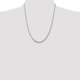 Sterling Silver 2.75mm Diamond-cut Rope Chain-WBC-QDC060-22