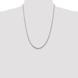 Sterling Silver 2.75mm Diamond-cut Rope Chain-WBC-QDC060-24