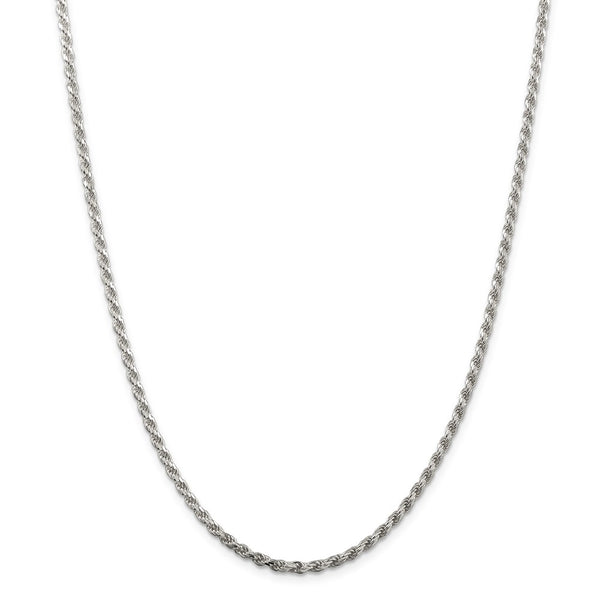 Sterling Silver 2.75mm Diamond-cut Rope Chain-WBC-QDC060-18