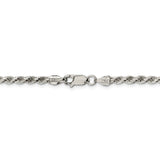 Sterling Silver 3mm Diamond-cut Rope Chain-WBC-QDC070-9