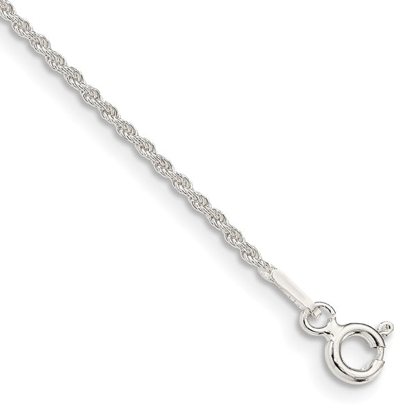 Sterling Silver 1.3mm Solid Rope Chain-WBC-QDR025-8