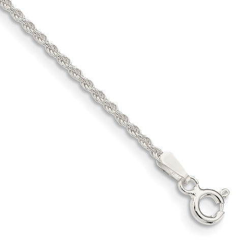 Sterling Silver 1.5mm Solid Rope Chain-WBC-QDR030-7
