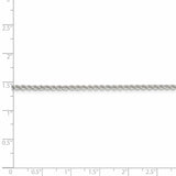 Sterling Silver 2.3mm Solid Rope Chain-WBC-QDR040-8