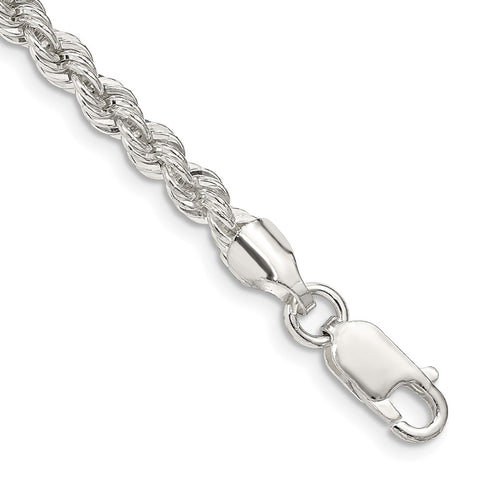 Sterling Silver 4.3mm Solid Rope Chain-WBC-QDR080-9