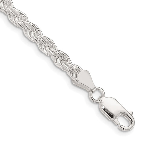 Sterling Silver 4.5mm Solid Rope Chain-WBC-QDR090-7