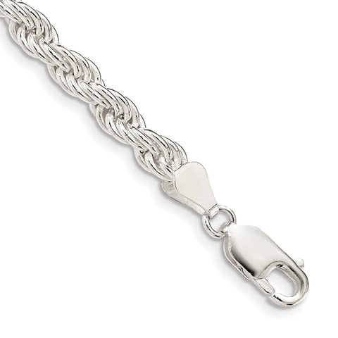 Sterling Silver 5mm Solid Rope Chain-WBC-QDR100-7