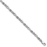 Sterling Silver Rhodium-plated Diam. Bracelet-WBC-QDX1033