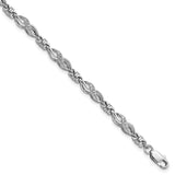 Sterling Silver Rhodium-plated Diam. Bracelet-WBC-QDX1051