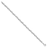 Sterling Silver Rhodium-plated Diam. Infinity Symbol Bracelet-WBC-QDX1053