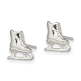 Sterling Silver Ice Skate Mini Earrings-WBC-QE128