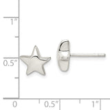 Sterling Silver Star Earrings-WBC-QE1636