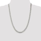 Sterling Silver 6mm Beveled Curb Chain-WBC-QFB150-24