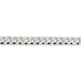 Sterling Silver 7mm Beveled Curb Chain-WBC-QFB180-7