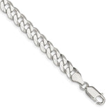 Sterling Silver 7mm Beveled Curb Chain-WBC-QFB180-9