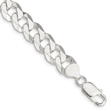 Sterling Silver 10.6mm Beveled Curb Chain-WBC-QFB250-9