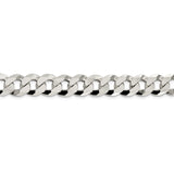 Sterling Silver 12.3mm Beveled Curb Chain-WBC-QFB300-22