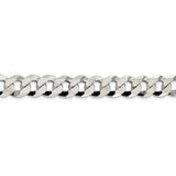 Sterling Silver 12.3mm Beveled Curb Chain-WBC-QFB300-8