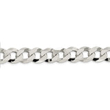 Sterling Silver 13mm Beveled Curb Chain-WBC-QFB310-22