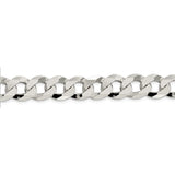 Sterling Silver 13mm Beveled Curb Chain-WBC-QFB310-20