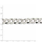 Sterling Silver 13mm Beveled Curb Chain-WBC-QFB310-20
