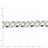 Sterling Silver 13mm Beveled Curb Chain-WBC-QFB310-22