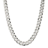 Sterling Silver 13mm Beveled Curb Chain-WBC-QFB310-20